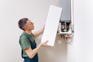 Heating system maintenance and inspection by expert technician